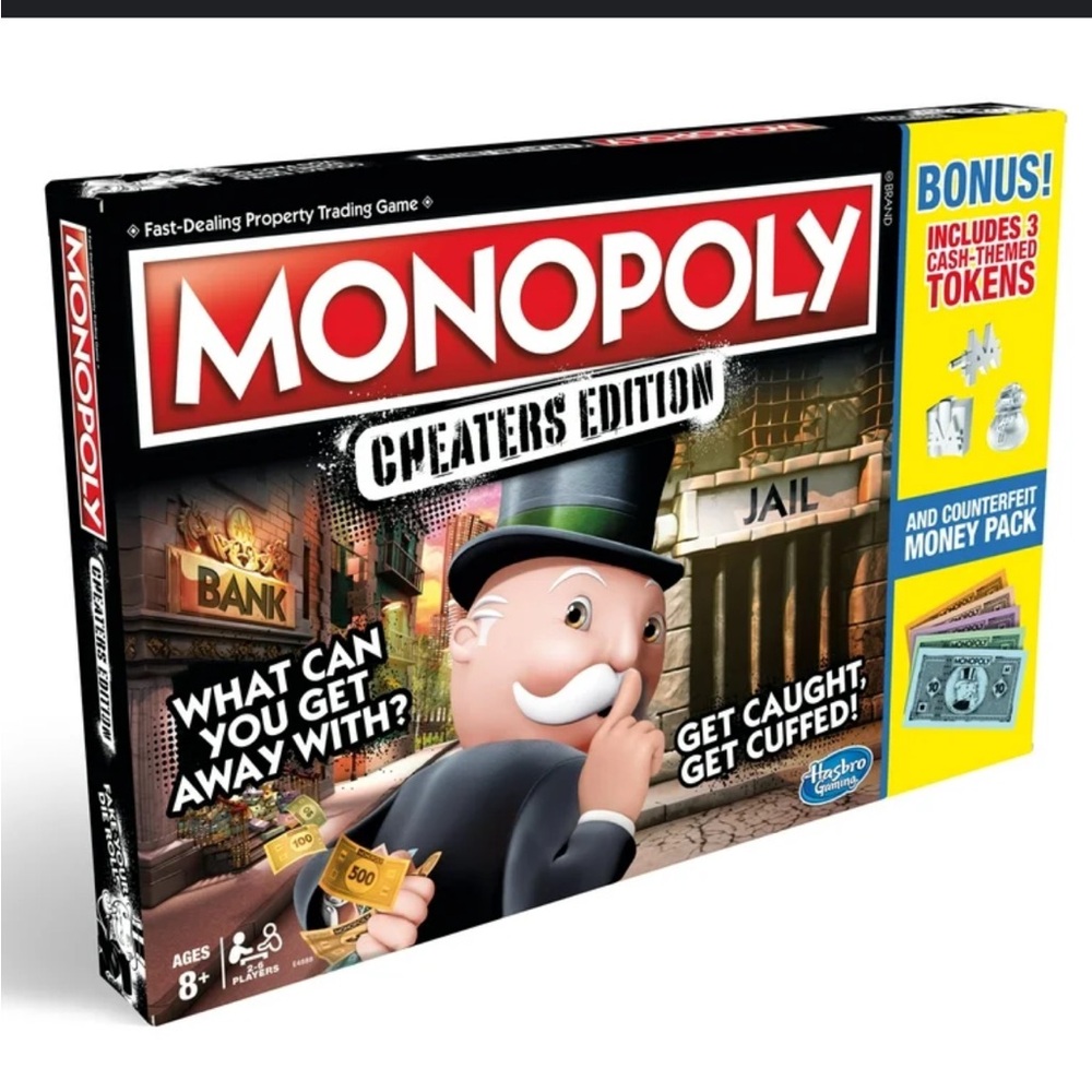 Monopoly Cheaters Edition Board Game NWT